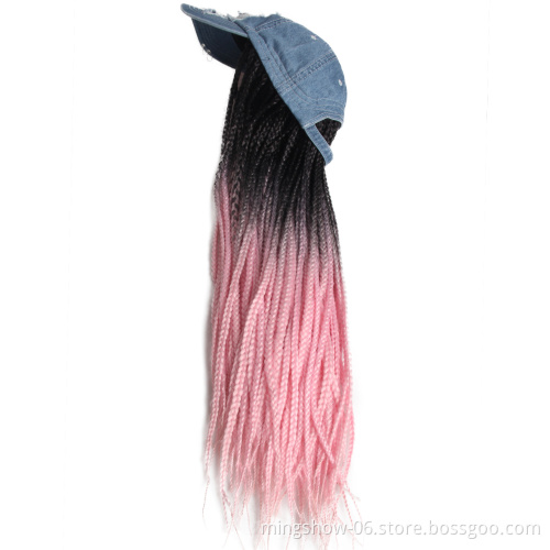 long braiding synthetic hair hat wigs
